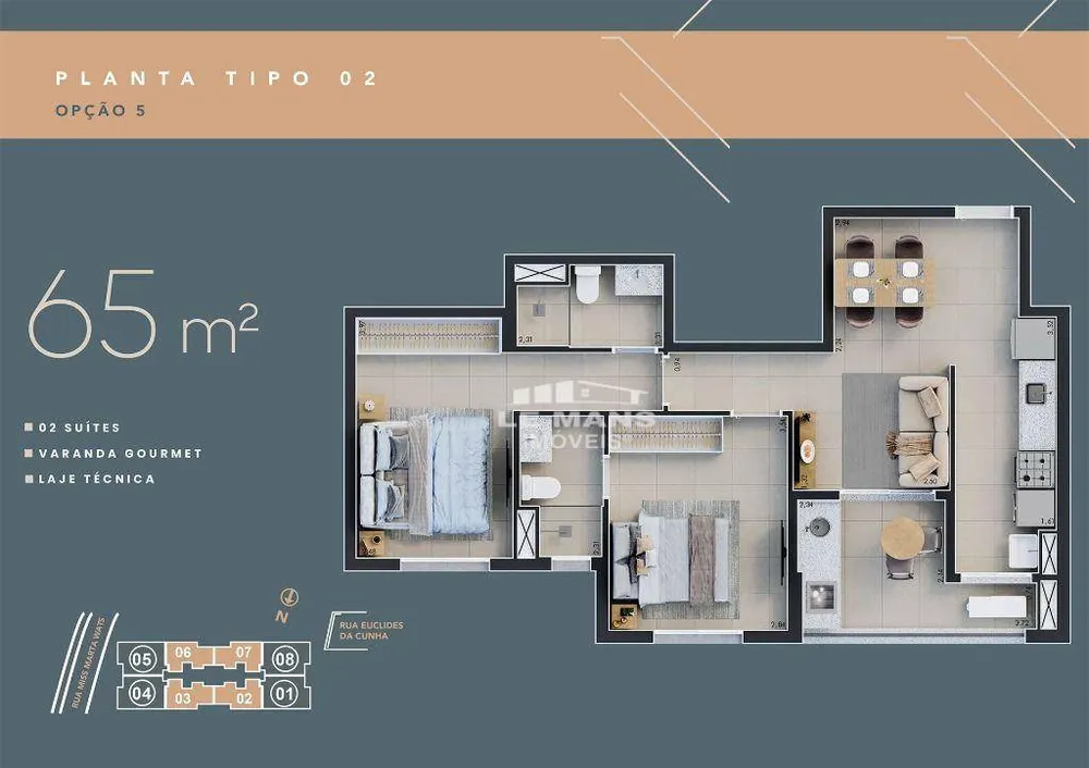 Apartamento, 2 quartos, 65 m² - Foto 4