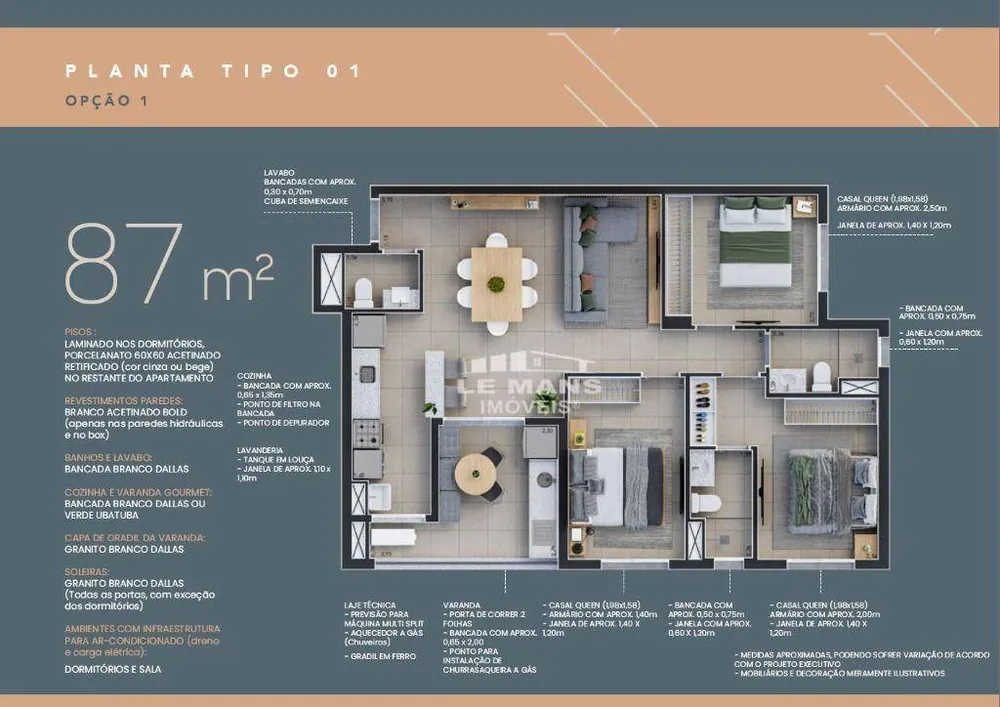 Apartamento, 2 quartos, 65 m² - Foto 2