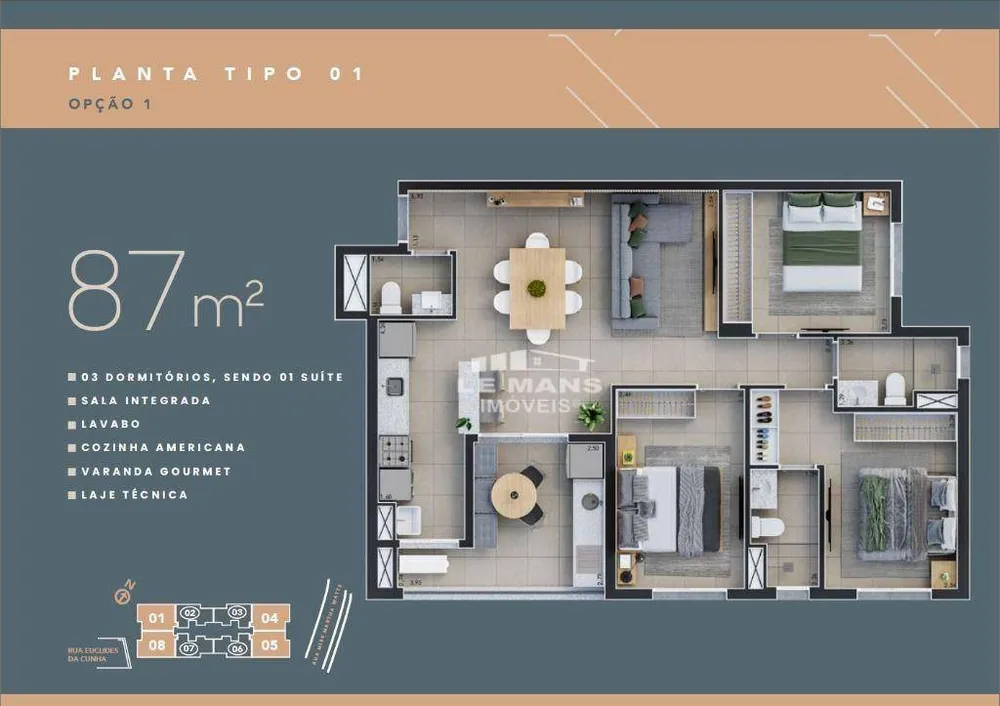 Apartamento, 2 quartos, 65 m² - Foto 3