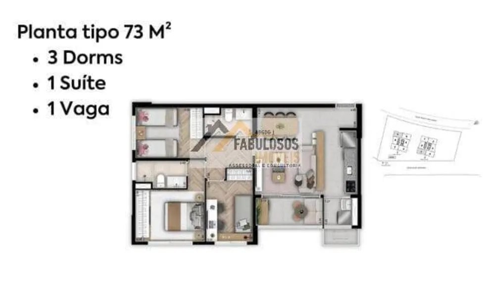 Apartamento, 3 quartos, 73 m² - Foto 6