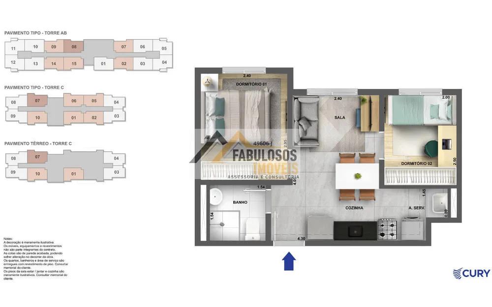 Apartamento, 2 quartos, 34 m² - Foto 5