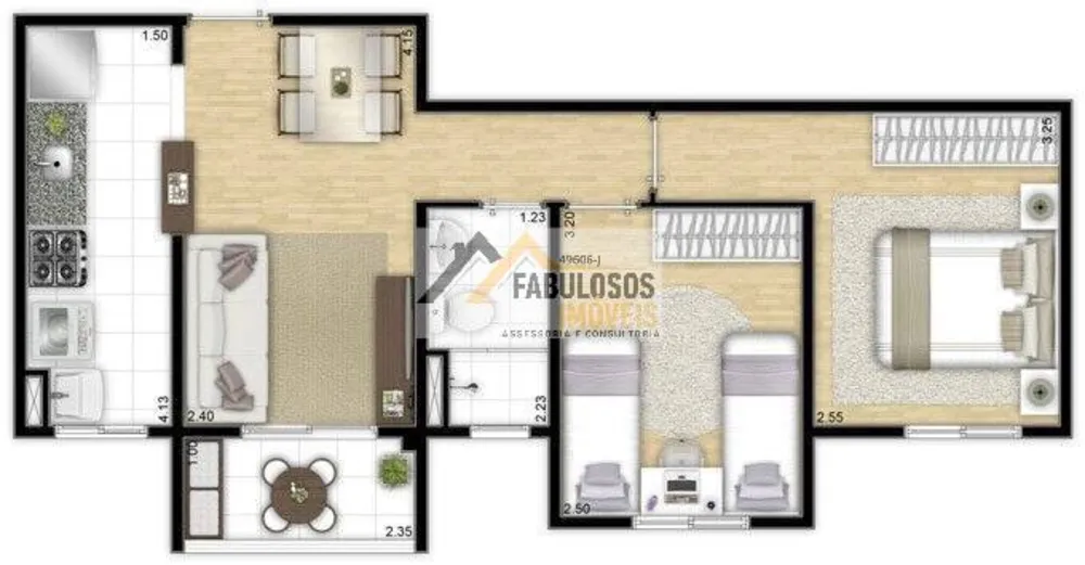 Apartamento, 2 quartos, 48 m² - Foto 4