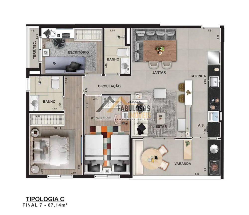 Apartamento, 2 quartos, 55 m² - Foto 9