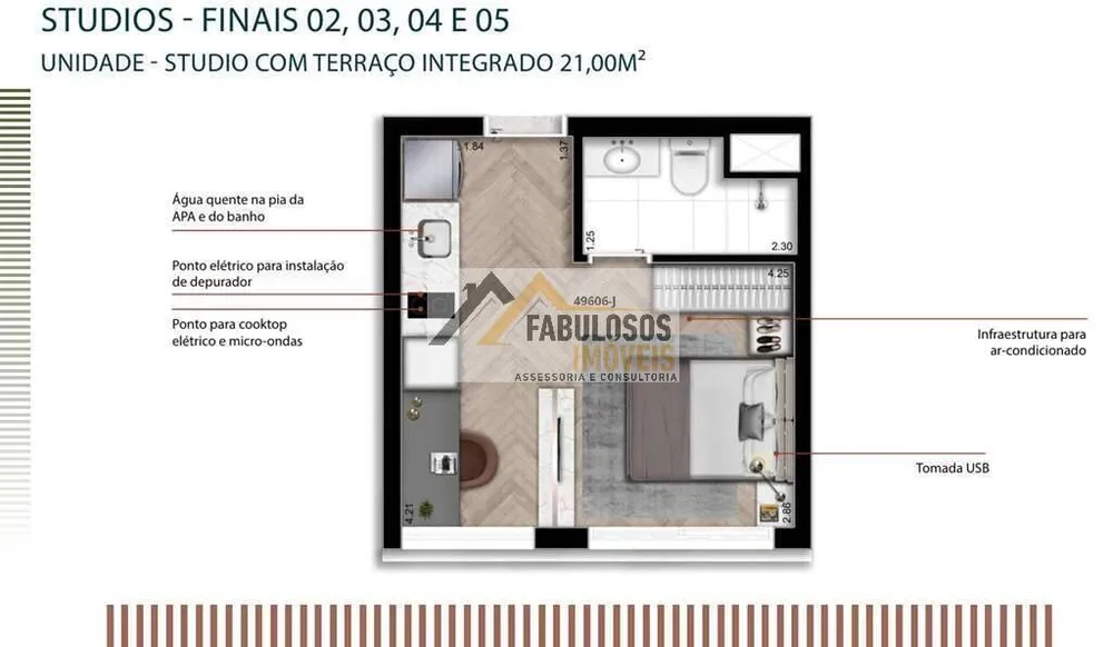 Apartamento, 1 quarto, 21 m² - Foto 4