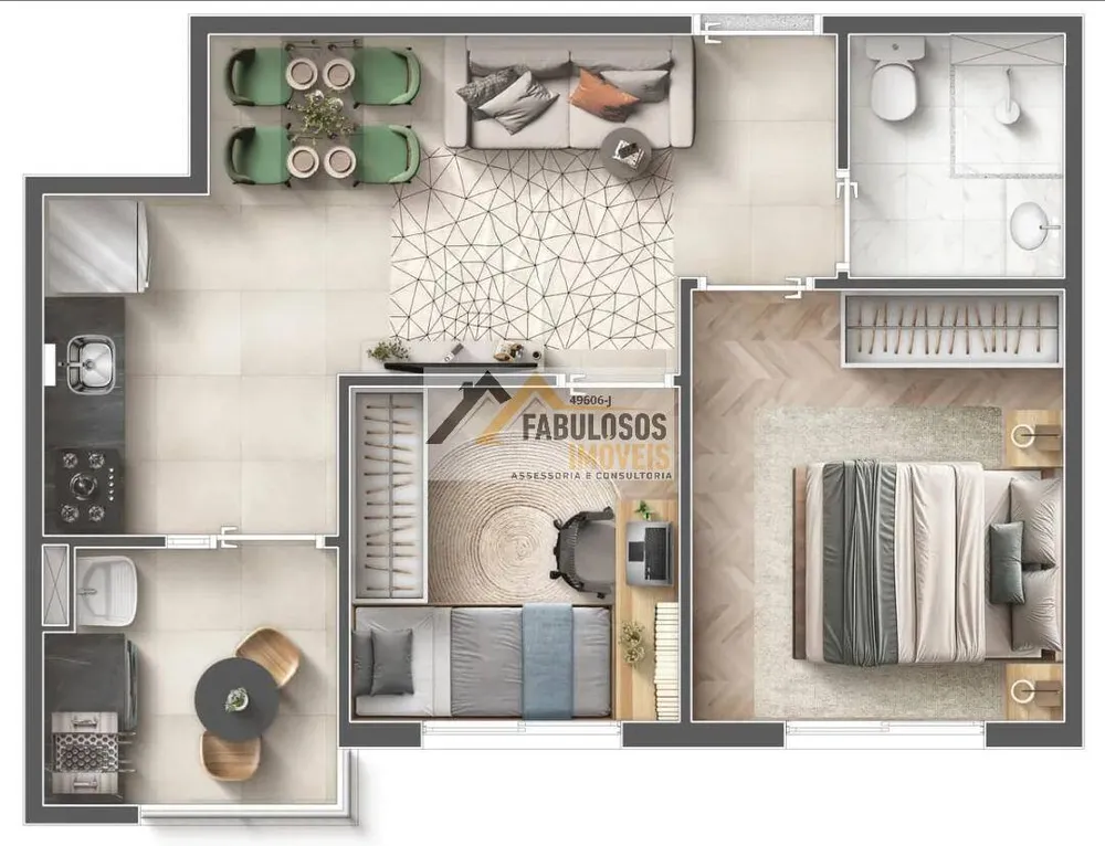 Apartamento, 3 quartos, 60 m² - Foto 12