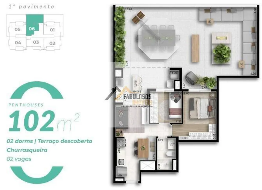 Apartamento, 1 quarto, 65 m² - Foto 7