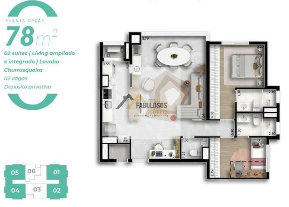 Apartamento, 1 quarto, 65 m² - Foto 5