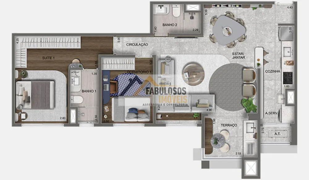 Apartamento, 2 quartos, 63 m² - Foto 7