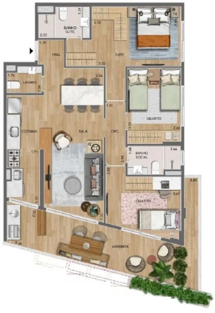 Apartamento, 3 quartos, 102 m² - Foto 28
