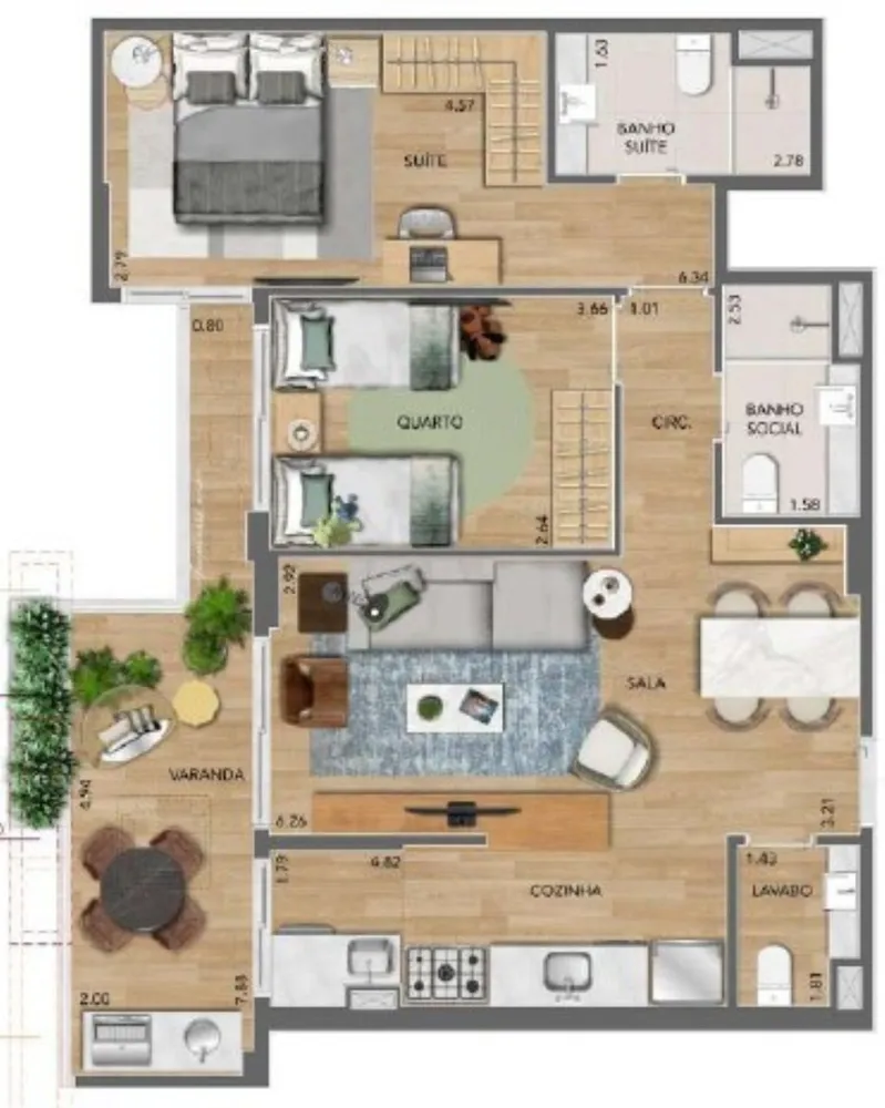 Apartamento, 3 quartos, 102 m² - Foto 32