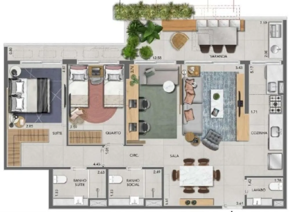 Apartamento, 3 quartos, 102 m² - Foto 18