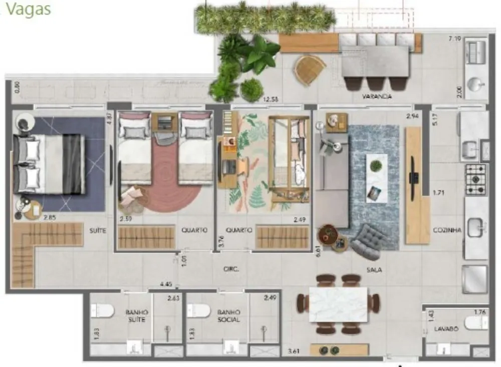 Apartamento, 3 quartos, 102 m² - Foto 20