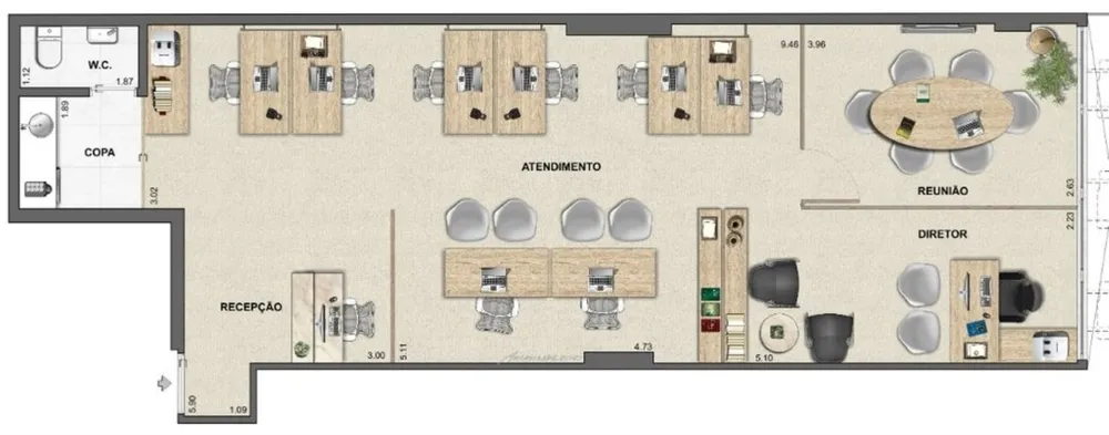 Sala-Conjunto, 52 m² - Foto 16