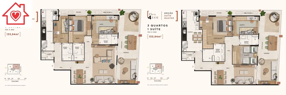 Cobertura, 4 quartos, 128 m² - Foto 1