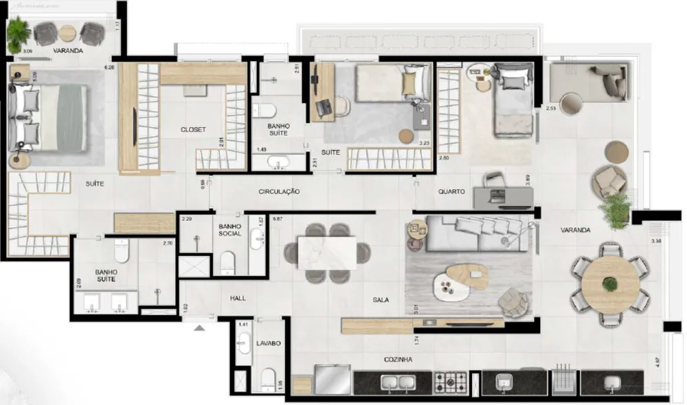 Apartamento, 4 quartos, 139 m² - Foto 7