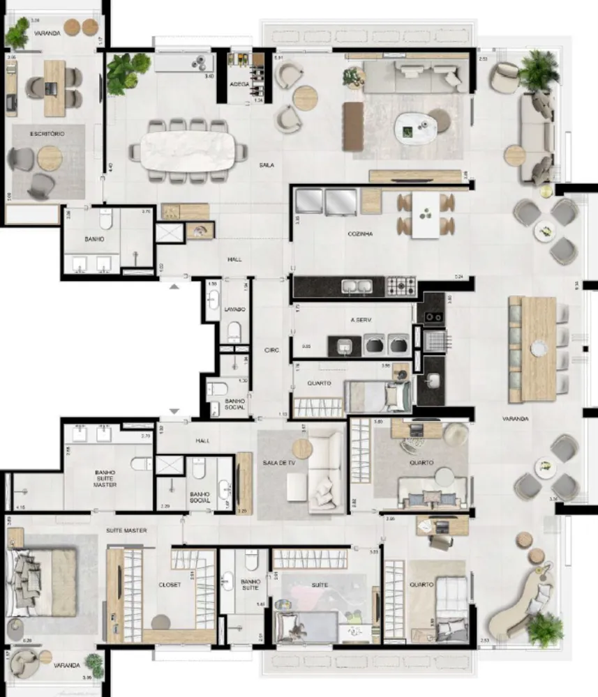 Apartamento, 4 quartos, 139 m² - Foto 9