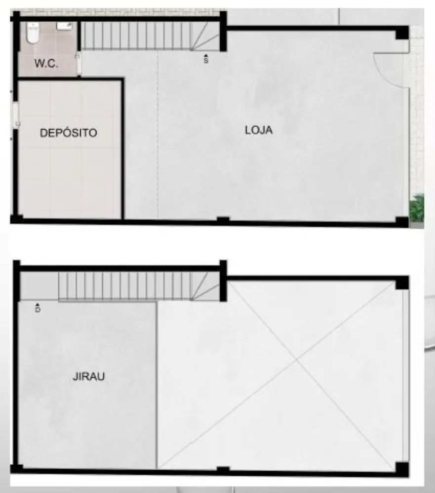 Loja-Salão, 80 m² - Foto 2
