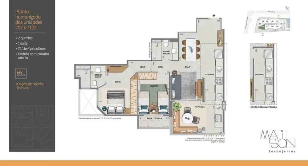 Apartamento, 2 quartos, 74 m² - Foto 15