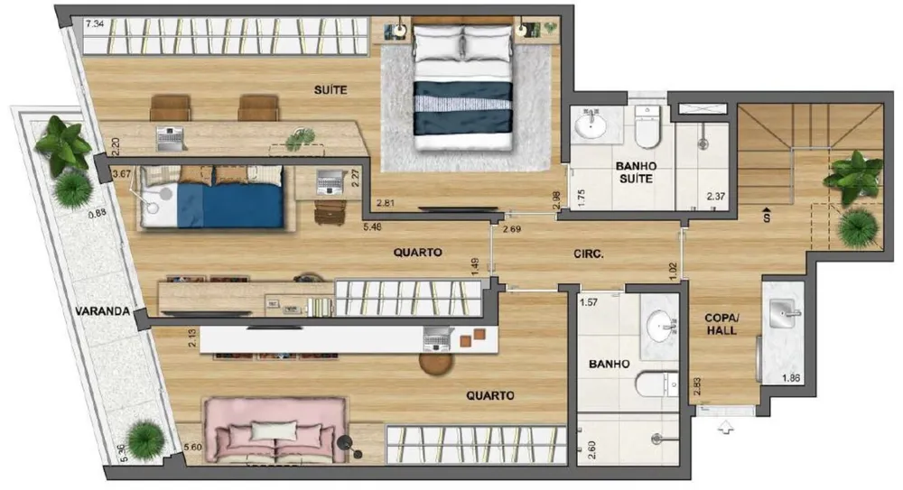 Apartamento, 2 quartos, 81 m² - Foto 12