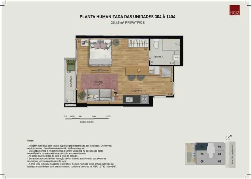 Apartamento, 1 quarto, 32 m² - Foto 22