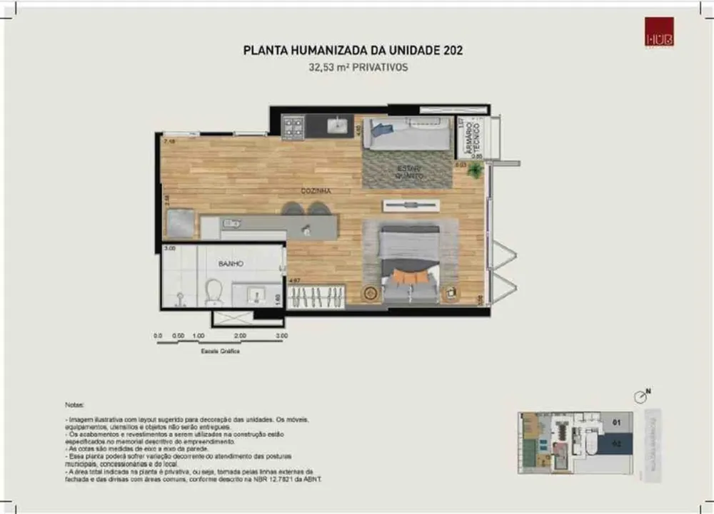 Apartamento, 1 quarto, 32 m² - Foto 8