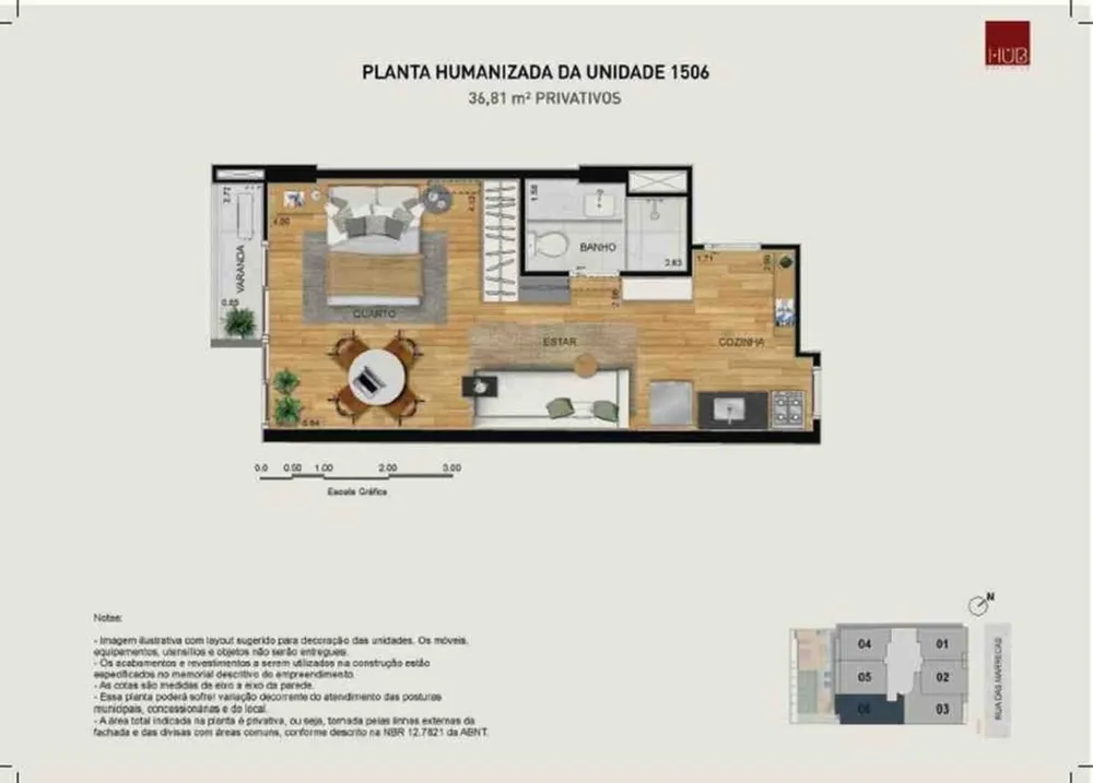 Apartamento, 1 quarto, 32 m² - Foto 10