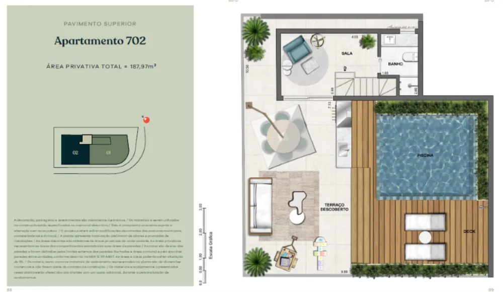 Cobertura, 2 quartos, 187 m² - Foto 21