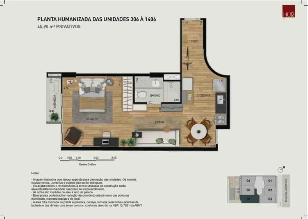 Apartamento, 1 quarto, 36 m² - Foto 8