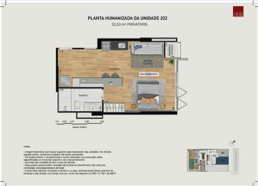 Apartamento, 1 quarto, 36 m² - Foto 15