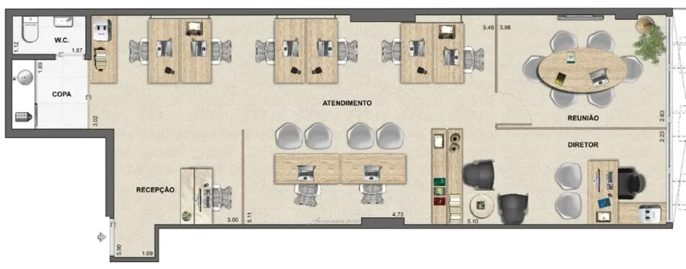 Sala-Conjunto, 52 m² - Foto 16