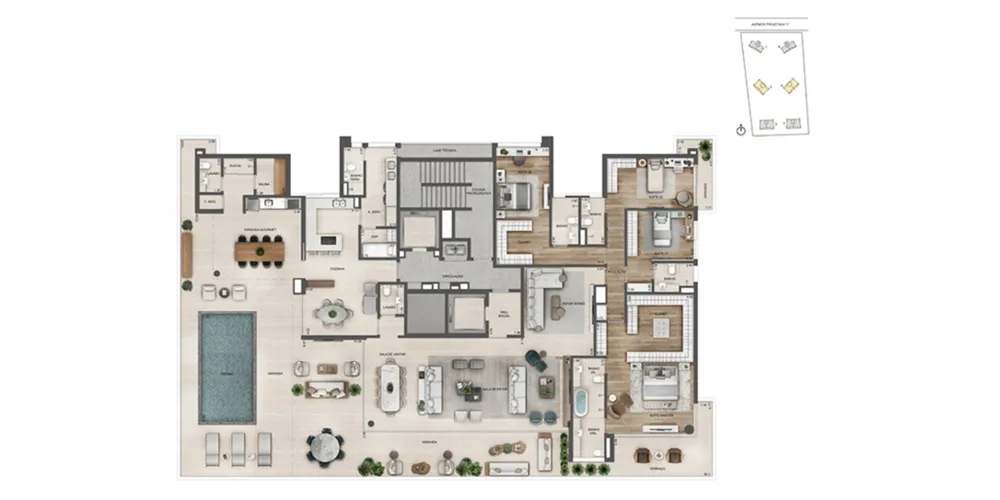 Apartamento, 4 quartos, 268 m² - Foto 64