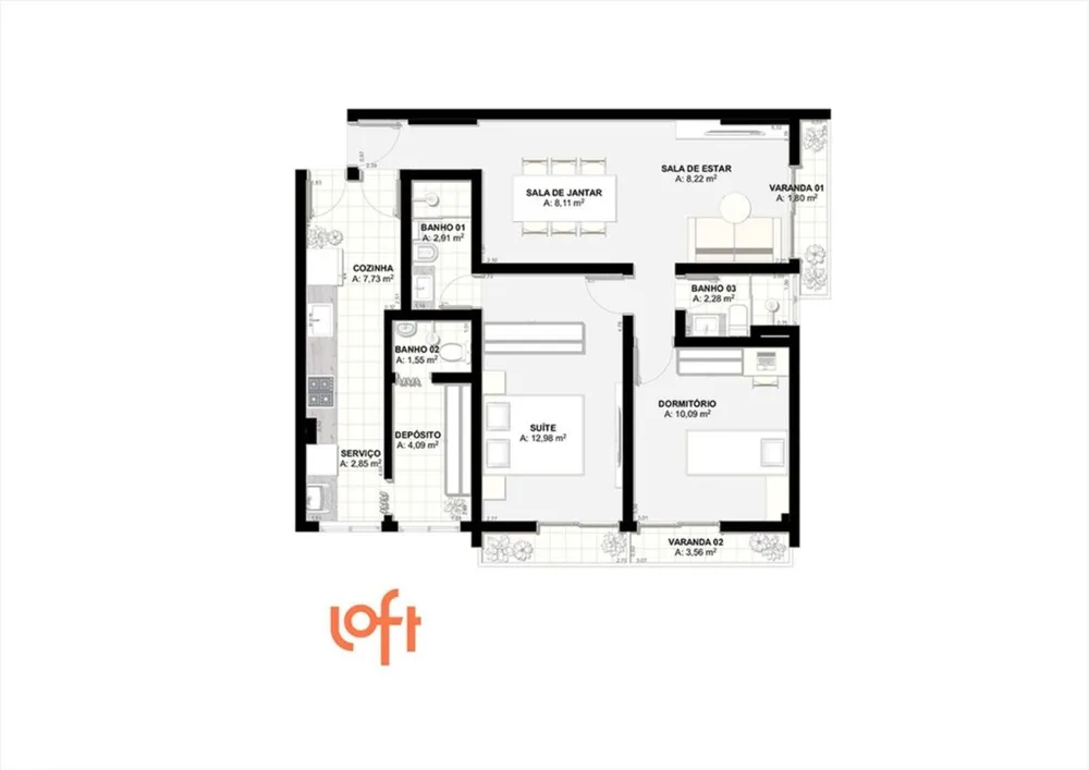 Apartamento, 2 quartos, 77 m² - Foto 24