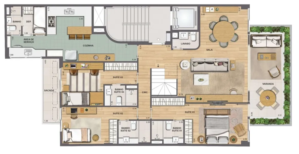 Apartamento, 3 quartos, 155 m² - Foto 18
