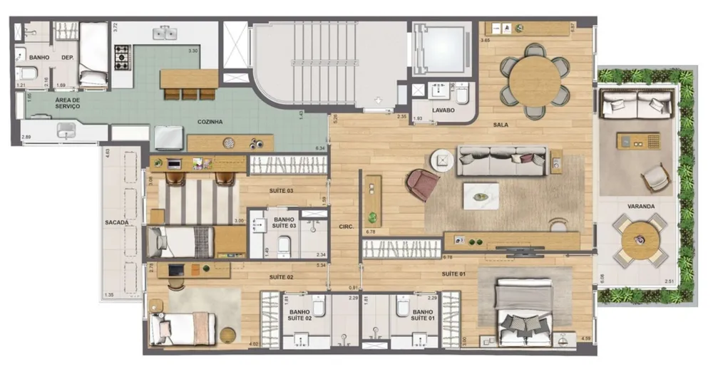 Apartamento, 3 quartos, 155 m² - Foto 21