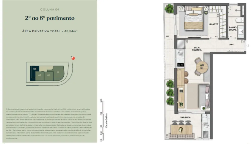 Apartamento, 1 quarto, 41 m² - Foto 24