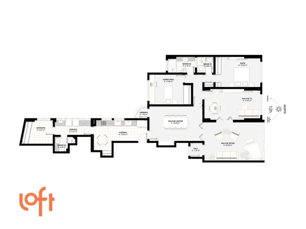 Apartamento, 3 quartos, 116 m² - Foto 47