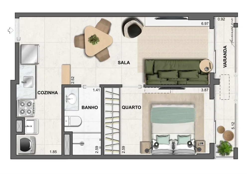 Cobertura, 2 quartos, 125 m² - Foto 13