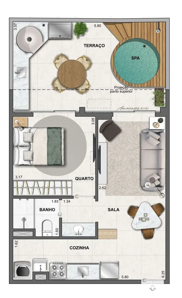 Cobertura, 2 quartos, 125 m² - Foto 19