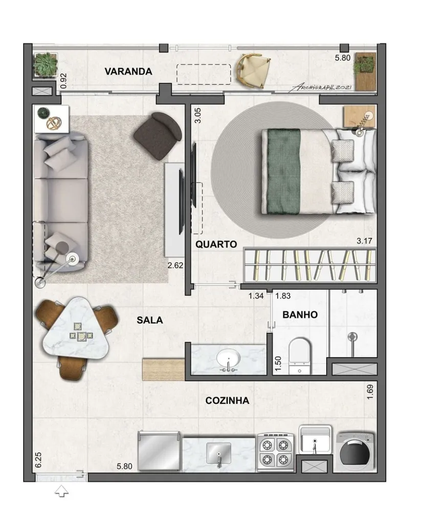 Cobertura, 2 quartos, 125 m² - Foto 14