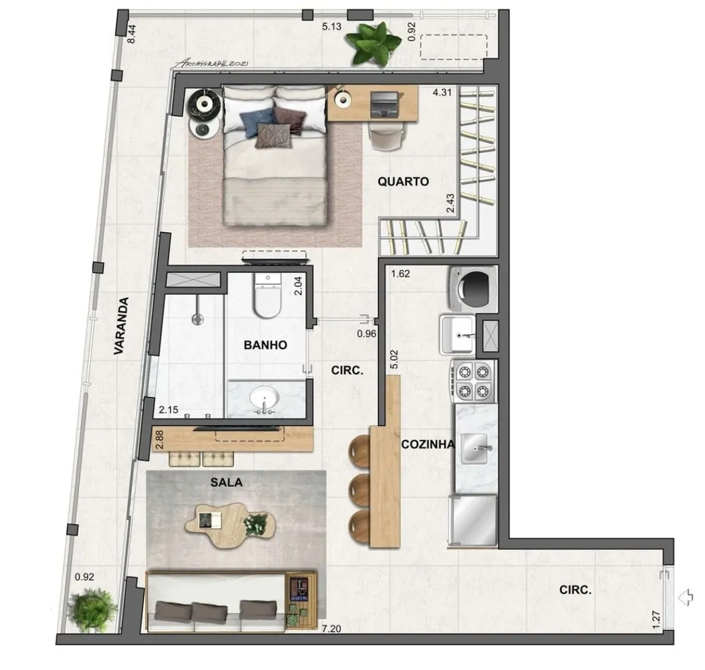 Cobertura, 2 quartos, 125 m² - Foto 17