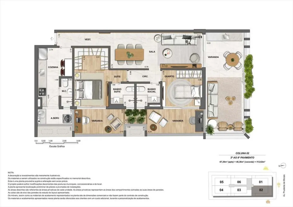 Apartamento, 2 quartos, 113 m² - Foto 8