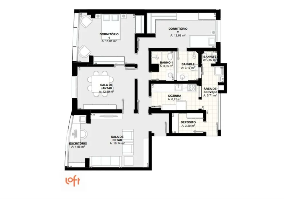 Apartamento, 2 quartos, 117 m² - Foto 6