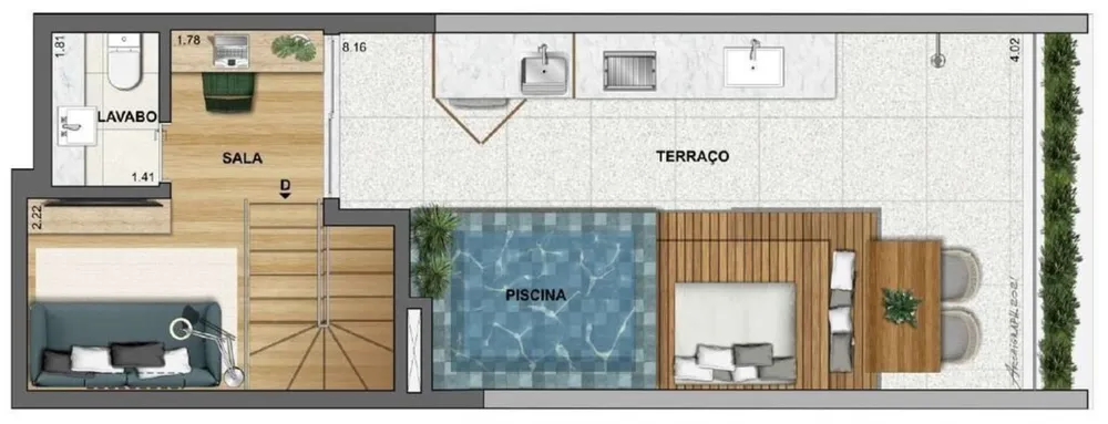 Cobertura, 3 quartos, 133 m² - Foto 19