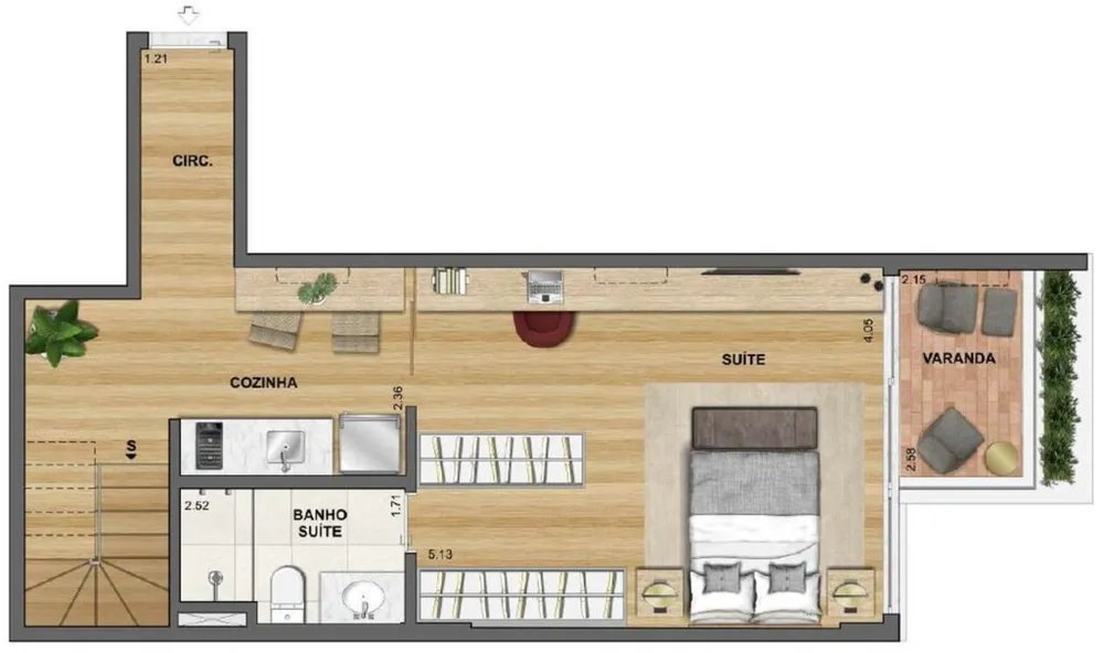 Cobertura, 3 quartos, 133 m² - Foto 12