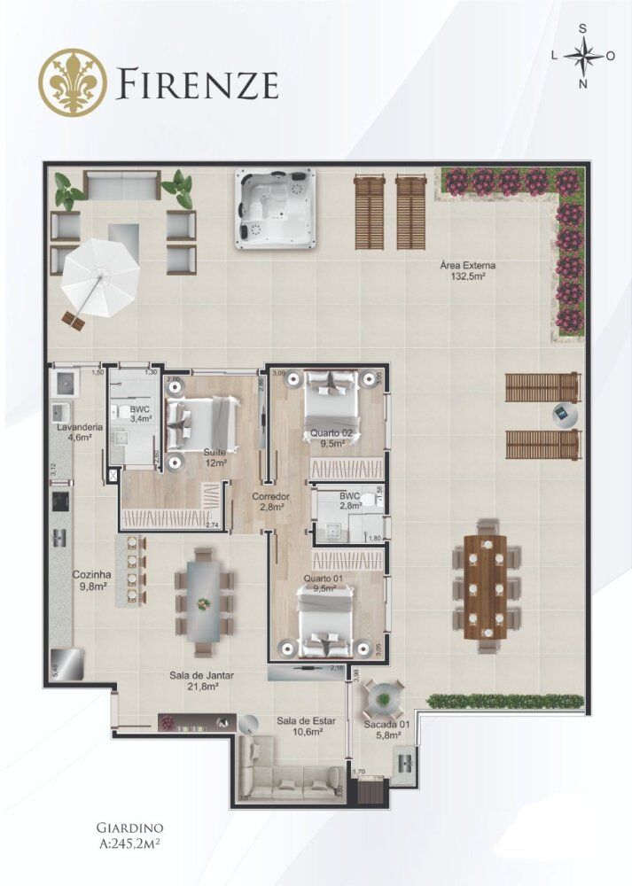 Apartamento à venda com 3 quartos, 112m² - Foto 4
