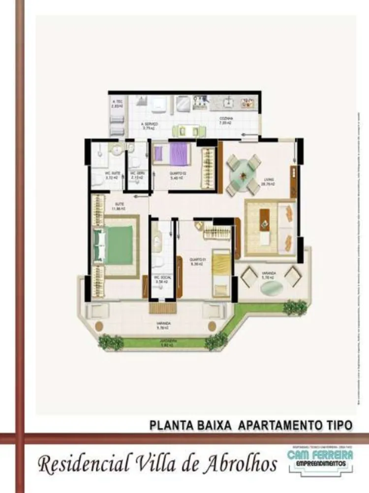 Apartamento, 3 quartos, 89 m² - Foto 2
