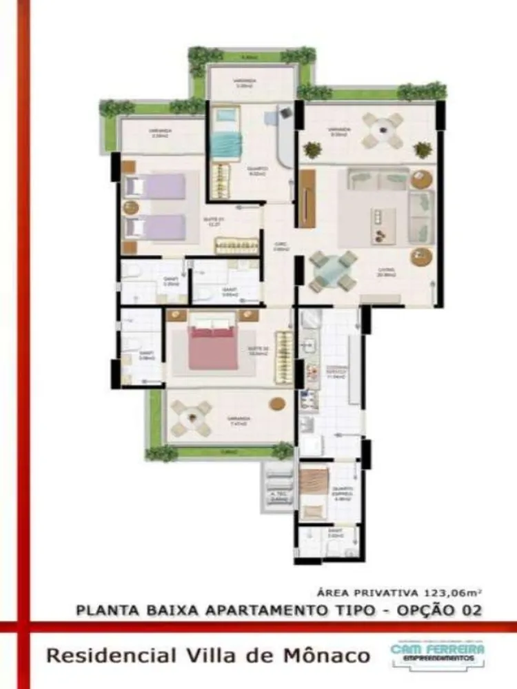Apartamento, 3 quartos, 123 m² - Foto 3