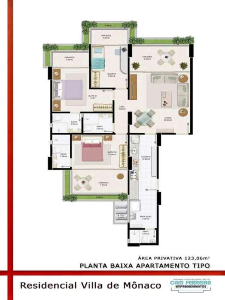 Apartamento, 3 quartos, 123 m² - Foto 4