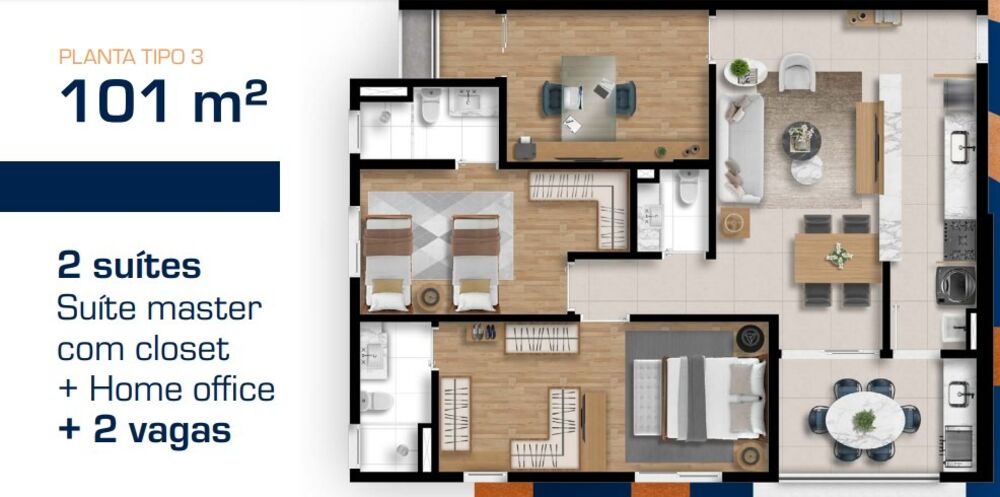 Apartamento, 3 quartos, 101 m² - Foto 22