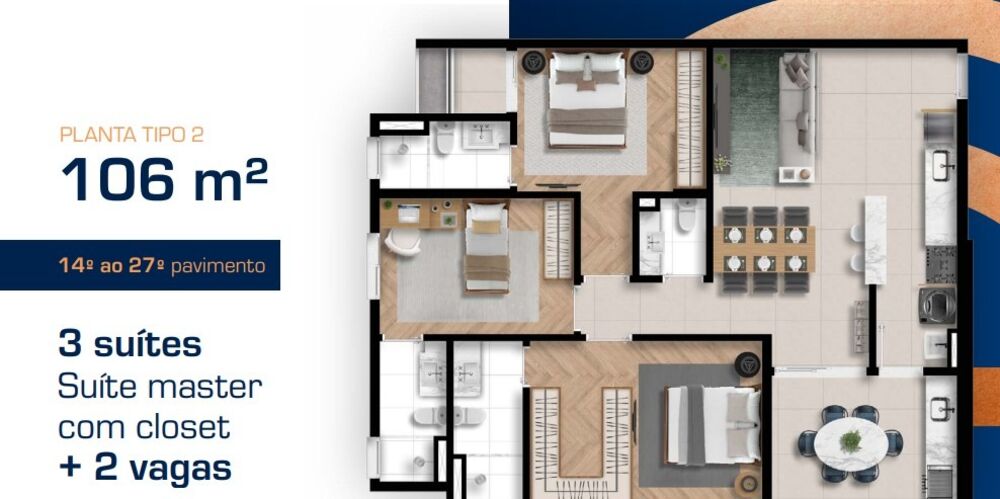Apartamento, 3 quartos, 101 m² - Foto 23